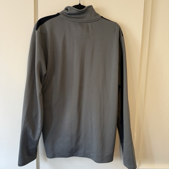 Alfani Men's XL Grey/Black 1/4 Snap Pullover Sweater Long Sleeve Slim Fit - Picture 6 of 6